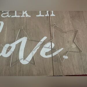 ⭐️💫Silver Star Wire Earrings